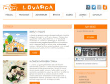 Tablet Screenshot of lovarda.hu